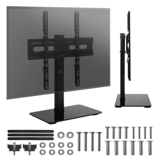 Maclean universal TV stand  for RTV cabinet  stand  max. 35 kg  20 degree rotation  for 32-55  TV  MC-132 - imagine 7