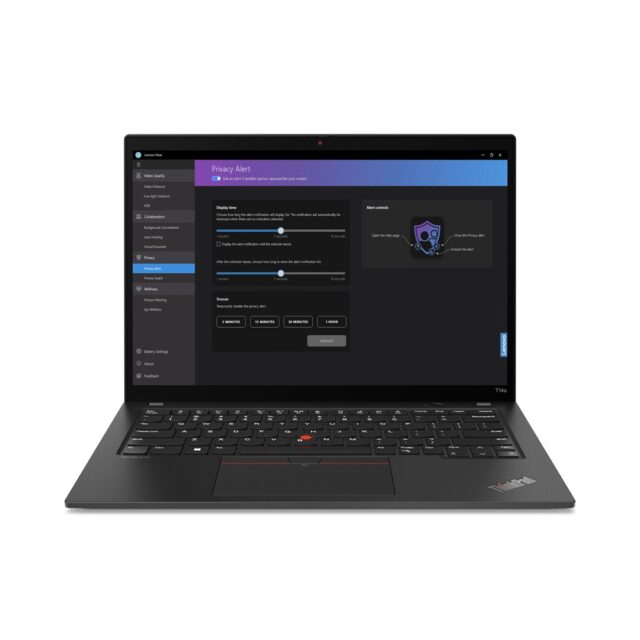 Lenovo ThinkPad T14s Gen 4 (AMD) AMD Ryzen™ 5 PRO 7540U Laptop 35.6 cm (14 ) WUXGA 16 GB LPDDR5x-SDRAM 512 GB SSD Wi-Fi 6E (802.11ax) Windows 11 Pro English Black - imagine 3