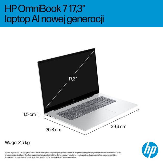 HP OmniBook 7 17-DC0073CL Ultra 7 258V 17.3 FHD Touch 32GB SSD1TB BT BLKB GeForce RTX 4050 6GB Win11 Silver (REPACK) 2Y - imagine 6