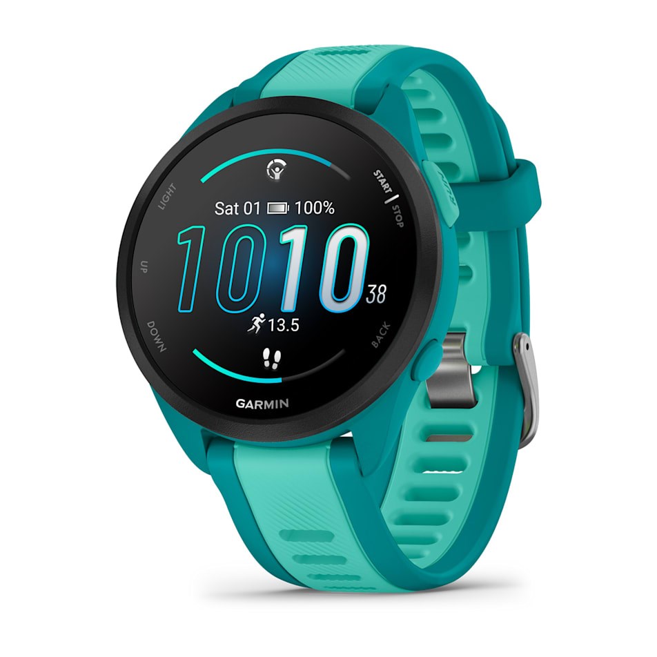 cps-6f71b8406068d470dd42e0ac29a041c4-2026-01-18-02-58-05 Garmin Forerunner 165 Music 3.05 cm (1.2 ) AMOLED 43 mm Digital 390 x 390 pixels Touchscreen Turquoise GPS (satellite) - imagine 1