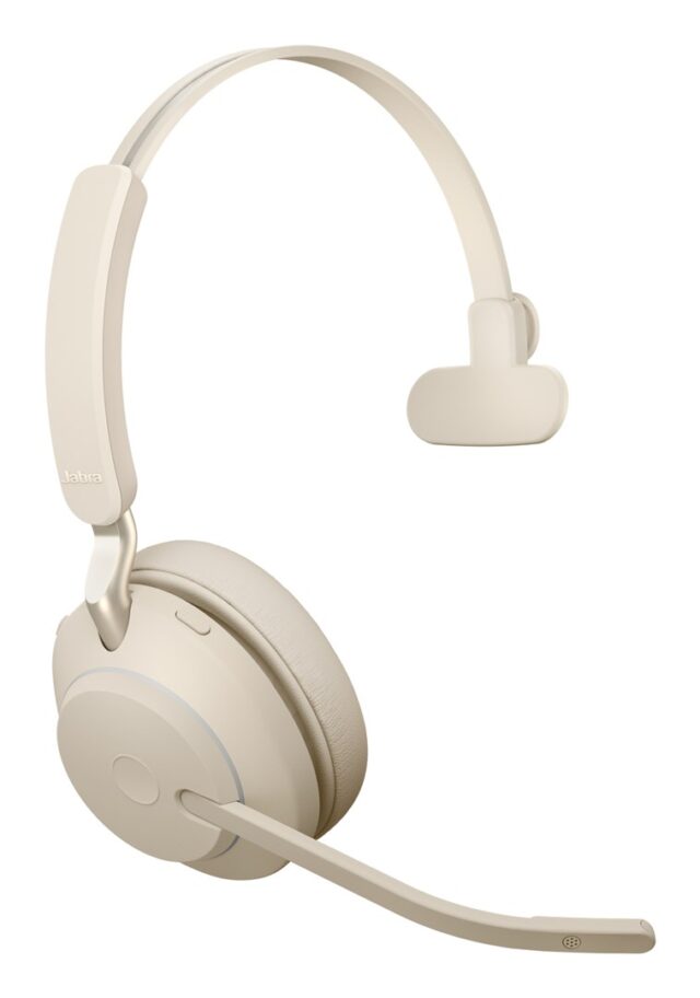Jabra Evolve2 65 USB-A UC Mono - Beige - imagine 3