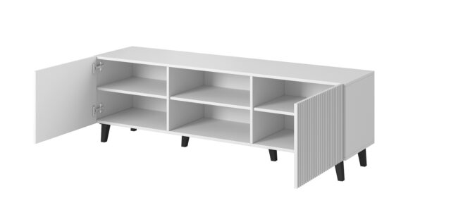 Cama RTV cabinet PAFOS 150x42x52 white matt - imagine 10