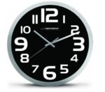 Esperanza EHC013K Wall Clock - Zurich - Black Quartz clock Oval Black  White