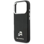 Case Karl Lagerfeld Karl & Choupette     Head Pins Saffiano MagSafe for iPhone 17 Pro black - imagine 6