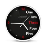 Esperanza Prague White Mechanical Clock Round Black  White