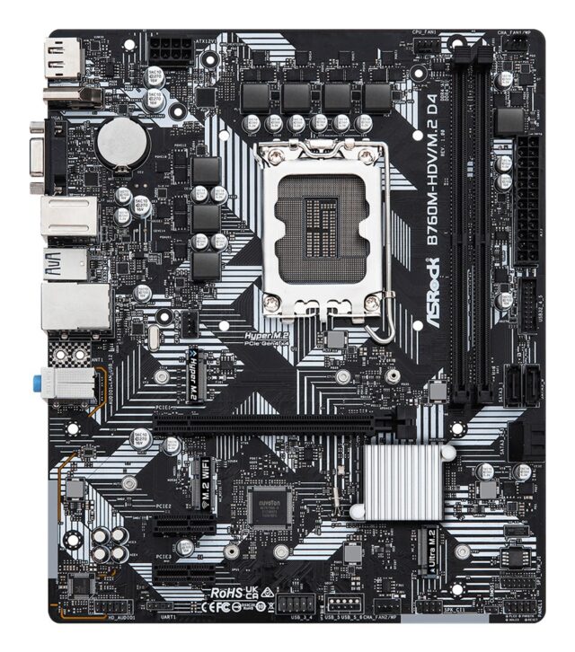 Asrock B760M-HDV/M.2 D4 Intel B760 LGA 1700 micro ATX - imagine 3