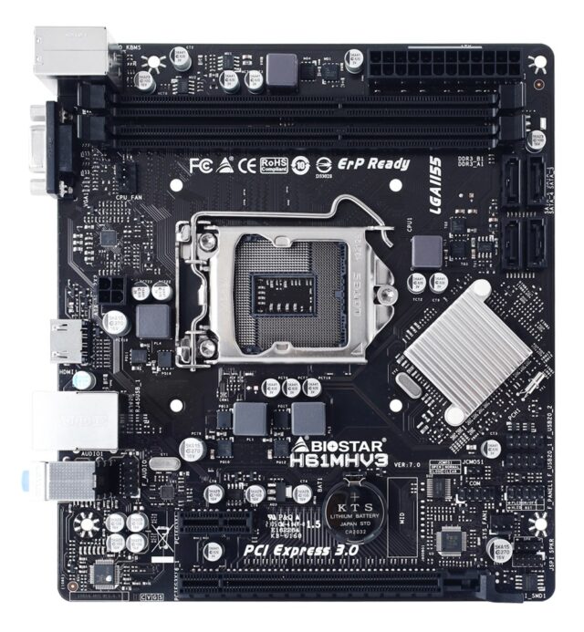 Biostar H61MHV3 motherboard Intel® H61 LGA 1155 (Socket H2) micro ATX - imagine 2