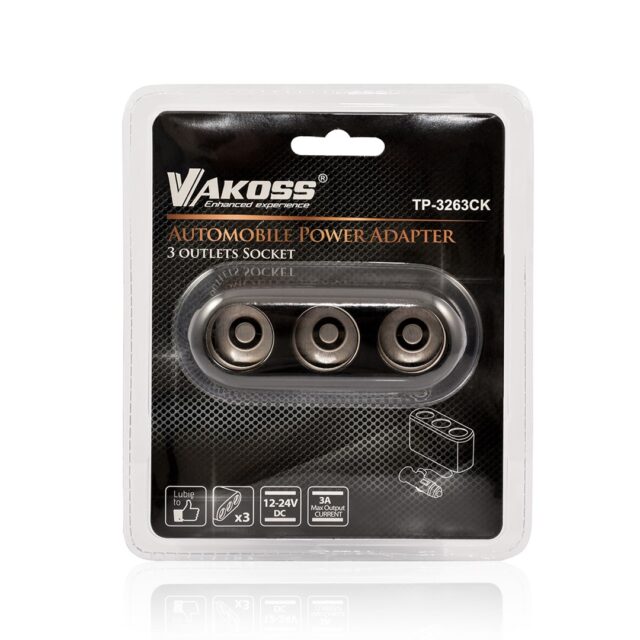 Vakoss TP-3263CK Car Cigarette Lighter Splitter - imagine 3