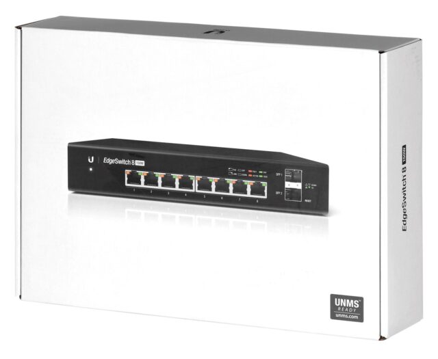 Ubiquiti EdgeSwitch 8 Managed Gigabit Ethernet (10/100/1000) Power over Ethernet (PoE) Black - imagine 9
