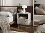 Bedside table 2 pcs. TRESSE 44x40x53 cashmere matt - imagine 3