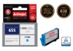 Activejet AH-655CR Ink (replacement for HP 655 CZ110AE; Premium; 12 ml; cyan) - imagine 2