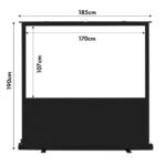 Maclean MC-212 Portable Projection Screen  Compact  Floor  80   16:10