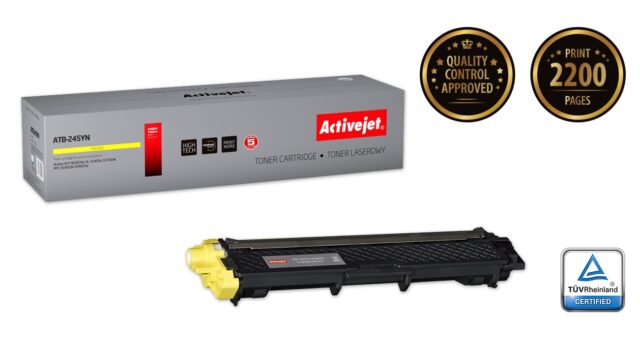 Activejet ATB-245YN Toner (replacement for Brother TN-245Y; Supreme; 2200 pages; yellow) - imagine 2