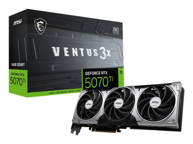 MSI GeForce RTX 5070 Ti 16G VENTUS 3X OC NVIDIA 16 GB GDDR7 - imagine 7