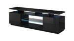 RTV cabinet EVA 180x40x56 black glossy