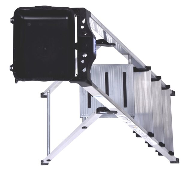 Krause Secury Folding ladder silver - imagine 5