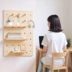 Maclean wooden board organizer  light wood color  40x60 cm  max. 20 kg  MC-130 WD - imagine 8