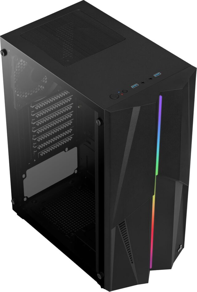 Computer case Aerocool Mecha Midi Tower Black - imagine 6