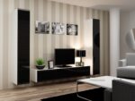 Cama TV Stand VIGO '180' 30/180/40 white/black gloss - imagine 7