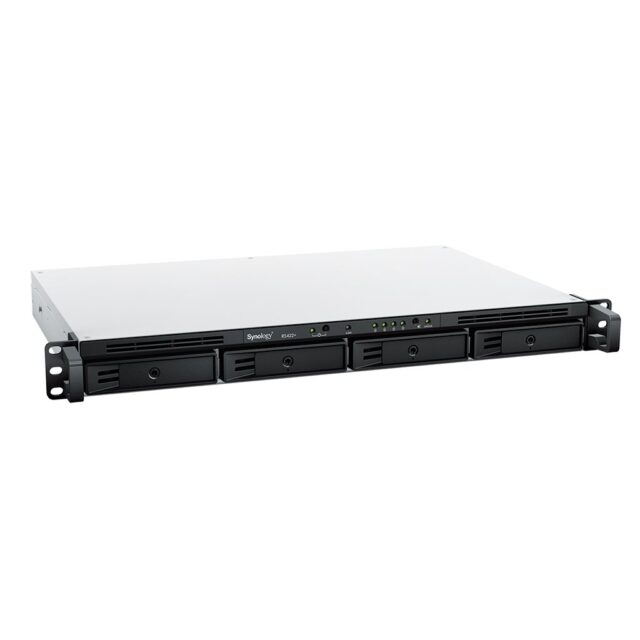 Synology RackStation RS422+ NAS/storage server Rack (1U) Ryzen Embedded R1600 2 GB DDR4 DSM Black - imagine 6
