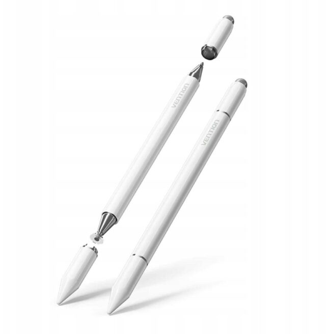 Magnetyczny rysik Vention 3 w 1 ze stopu aluminium biały - imagine 2