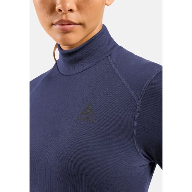 Odlo BL TOP turtle neck l/s ACTIVE WARM long-sleeved thermal underwear  size S  blue - imagine 3