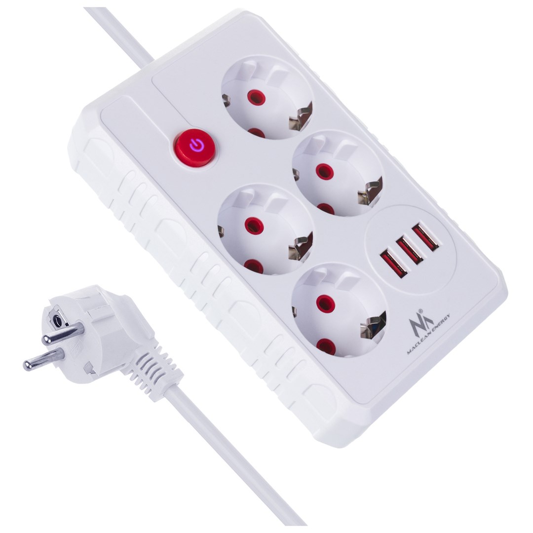 cps-72252f44cd134d1121ced634e6b3b2c6-2026-01-18-05-13-42 MACLEAN POWER STRIP 4-SOCKET EXTENSION MCE393 W - imagine 1