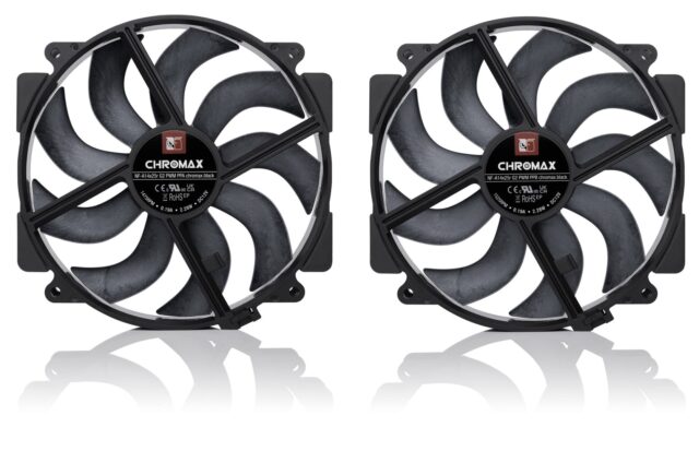 Wentylator NOCTUA 140mm NF-A14x25r G2 PWM Sx2 PP chromax black - imagine 2