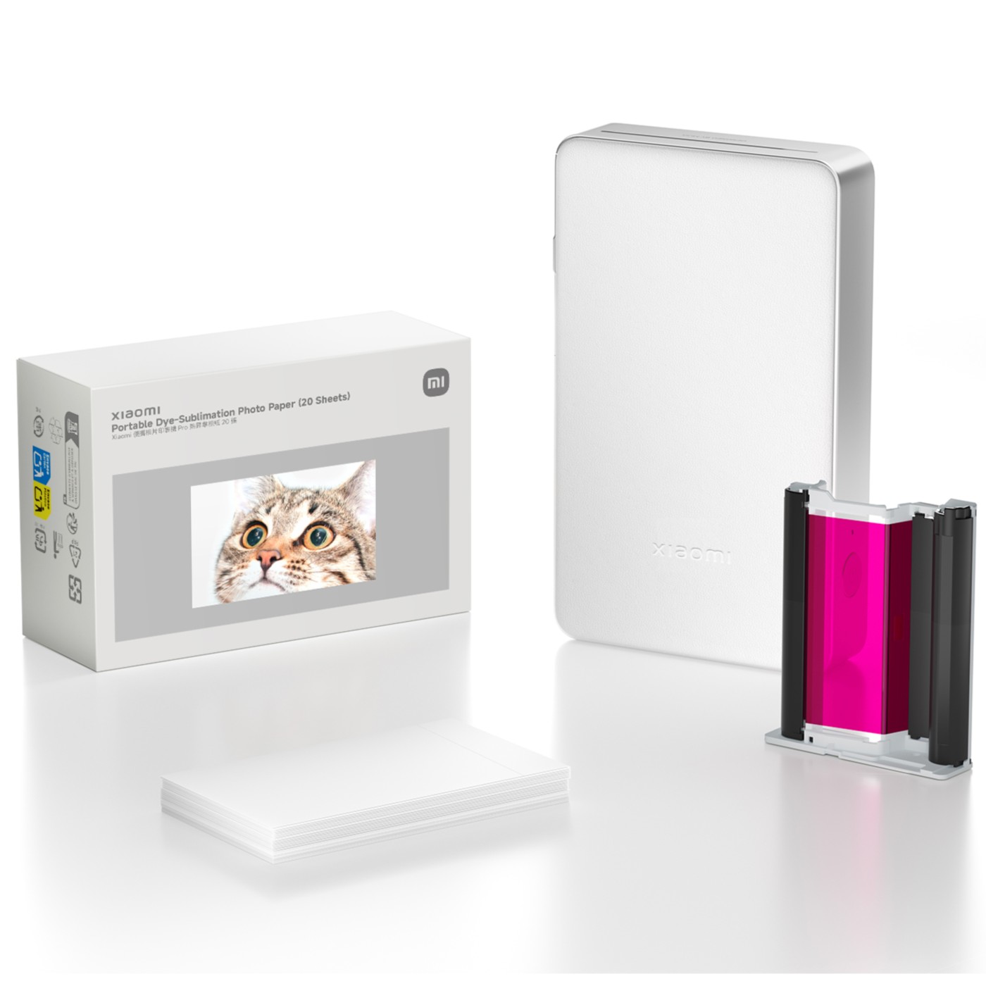 cps-7241061aa45e4fdf4b4cc154c8ed685a-2026-01-21-20-05-06 XIAOMI PORTABLE DYE-SUBLIMATION PHOTO PAPER (20 SHEETS), BHR082NGL, 66643 - imagine 1