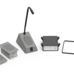 Contacta STS-K003L-B Intercom Flush Mounted System black