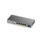 Zyxel GS1350-6HP-EU0101F network switch Managed L2 Gigabit Ethernet (10/100/1000) Power over Ethernet (PoE) Grey - imagine 4
