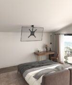 Gembird CM-55ST-01 Full motion TV ceiling mount  23  - 55   black - imagine 10