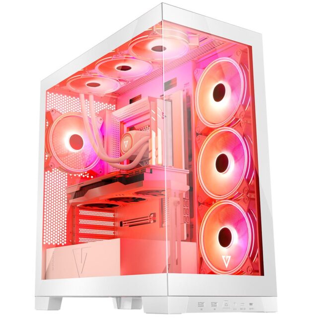 Modecom Volcano SPACE APEX ARGB MIDI Midi Tower White - imagine 28