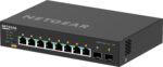 NETGEAR 8x1G PoE+ 220W and 2xSFP+ Managed Switch - imagine 10