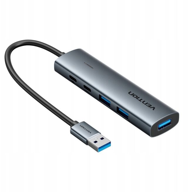 Hub 5w1 USB-A 3.0 Vention 0.15 m - imagine 2