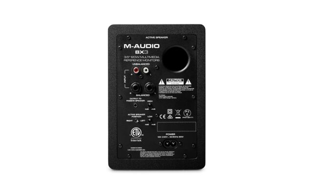 M-AUDIO BX3 loudspeaker Black Wired 50 W - imagine 4