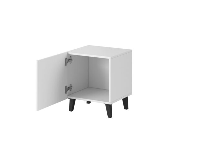 PAFOS bedside table 2 pcs. 45x40x51 cm white matt - imagine 2