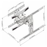 GART LCD/LED TV mount 40-75  45 kg vertical/horizontal adjustment 52-380 mm max VESA 600x400 - imagine 6