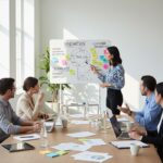 Ergo Office mobile dry erase board  horizontal orientation  white  single sided  with shelf  board dimensions 1190x790mm  ER-306 - imagine 2