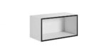 Cama open storage cabinet ROCO RO4 75/37/37 white/black - imagine 2