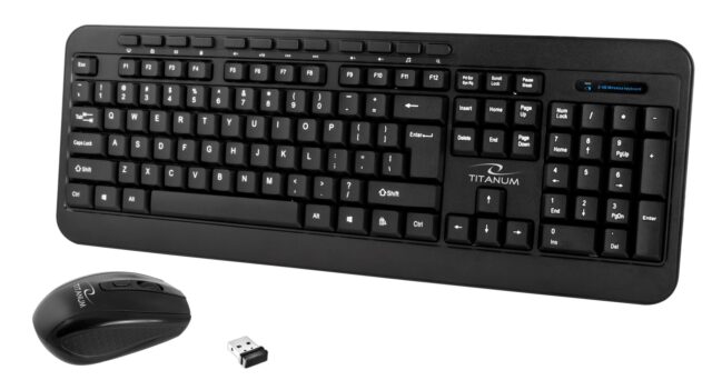 TITANUM TK108 Keyboard + USB mouse Black - imagine 6