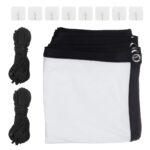 Maclean projection screen  84   175x131cm  25mm 4:3 border  tension hooks  MC-166 - imagine 9