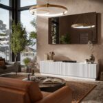 Cama LIVERTI TV cabinet 200x42x48 white - imagine 3