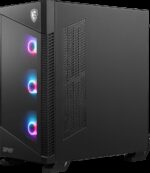 MSI MPG VELOX 100R Mid Tower Gaming Computer Case 'Black  4x 120mm ARGB Fans  1-6 ARGB Hub  ARGB light strip  USB Type-C  Tempered Glass  Center  E-ATX  ATX  mATX  mini-ITX' - imagine 5