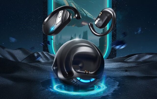 Słuchawki bezprzewodowe Vention OpenBeat z otwartą konstrukcją BT 5.4 czarne - imagine 3