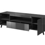 Cama TV stand REJA graphite grey gloss/graphite grey gloss