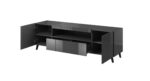 Cama TV stand REJA graphite grey gloss/graphite grey gloss