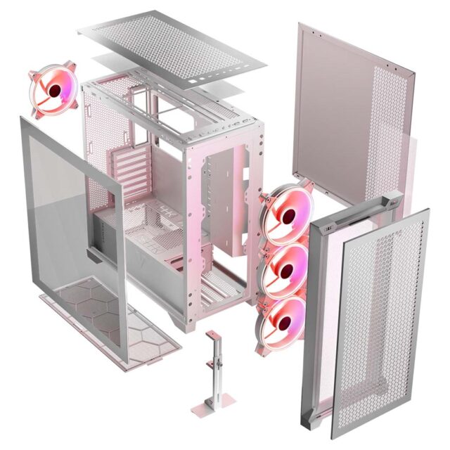 MODECOM Case VOLCANO EXPANSE T APEX ARGB MIDI White - imagine 11