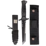 Mil-Tec German Combat Knife Black 2000 steel 440