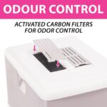 FERPLAST SAHARA TOILET GREY PINK kuweta dla kota - imagine 3